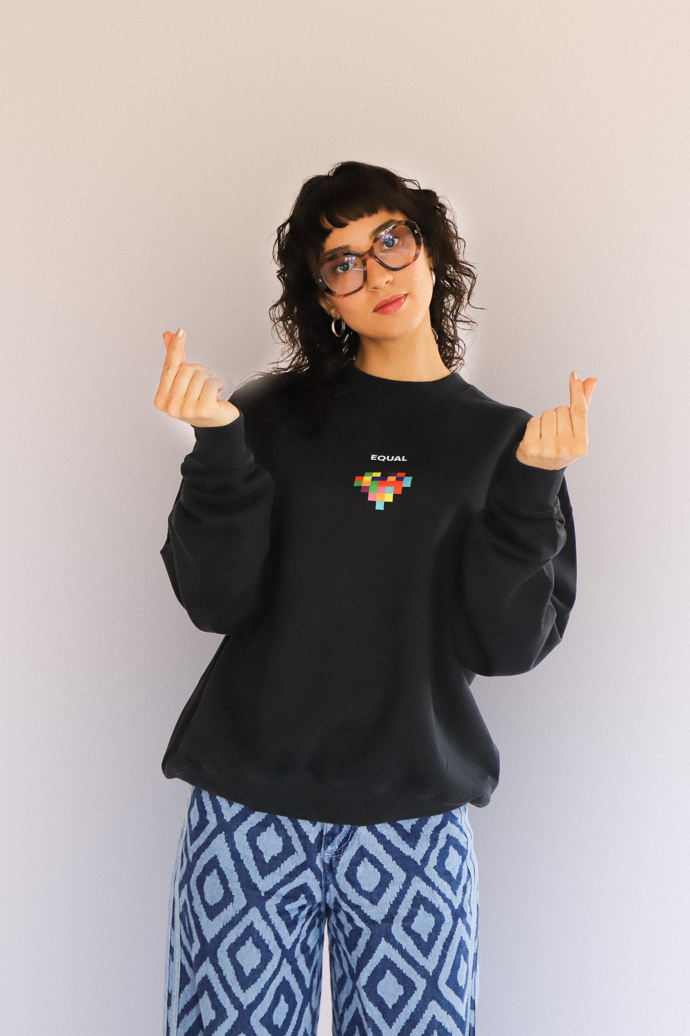 SWEAT - PIXEL HEART - UNISEXE