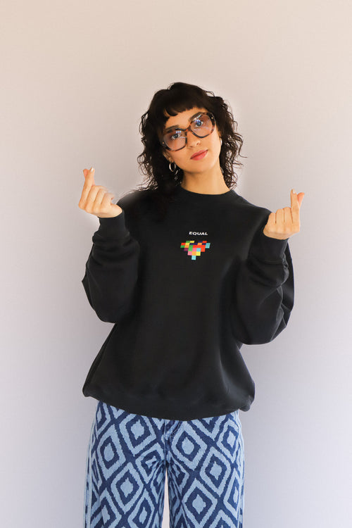 SWEAT - PIXEL HEART - UNISEXE