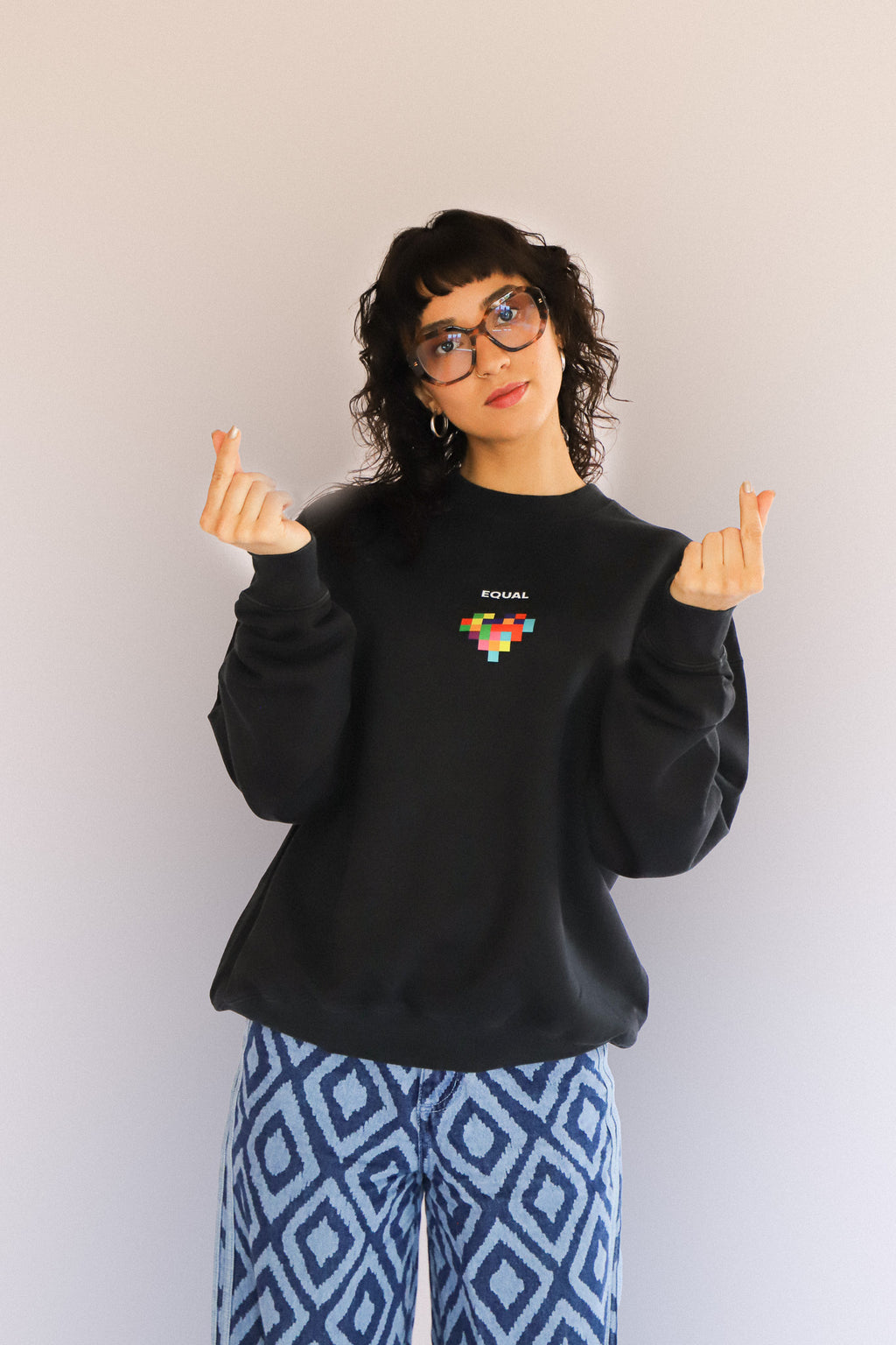 SWEAT - PIXEL HEART - UNISEXE