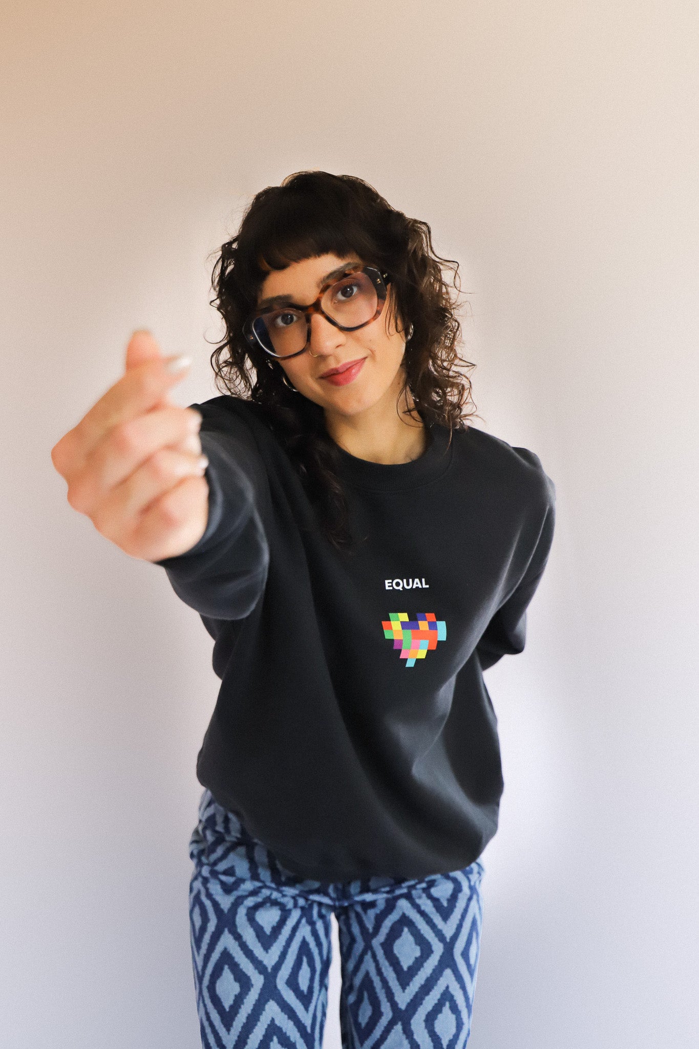 SWEAT - PIXEL HEART - UNISEXE